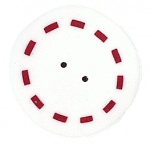 RW1009L - Large Circle - Red & White