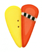 SS1000 - Yellow & Orange Heart