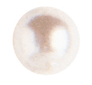 Perles de cire: Blanc 8mm.