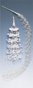 Branche avec perles 50cm. blanc