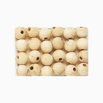 Perles en bois 0.8cm. Naturel Claire