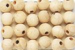 Perles en bois 0.8cm. Naturel Claire