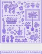 Come una volta: Jardin - serviette lilas