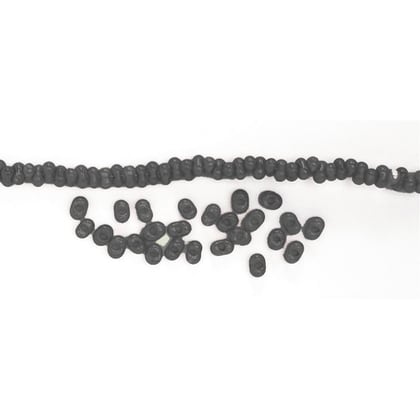 Rocailles - Transp. papillon 2x4mm. - Noir
