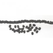 Rocailles - Transp. papillon 2x4mm. - Noir
