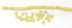 Rocailles - Transp. papillon 2x4mm. - Jaune