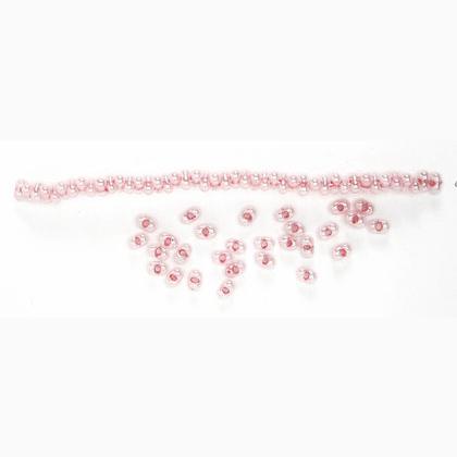 Rocailles - Transp. papillon 2x4mm. - Rose