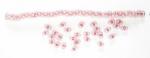 Rocailles - Transp. papillon 2x4mm. - Rose