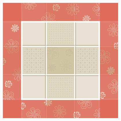 Decors de Table: Fleurs - Orange
