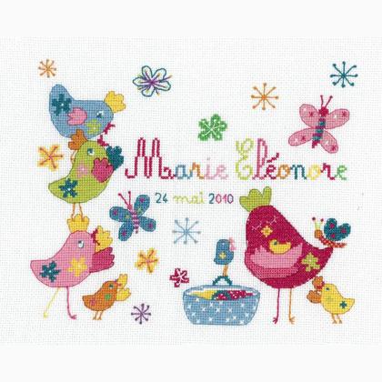 Deco: Tableau prénom poulettes
