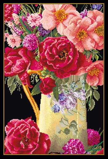 Rose Bouquet - noir