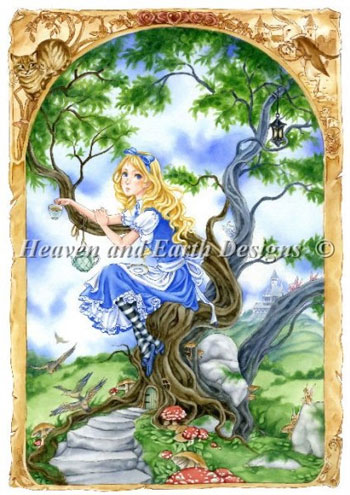 Alice in Wonderland de Heaven and Earth Designs - Grilles Point de ...