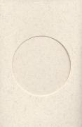 Carte avec fenêtre ronde: parchemin
