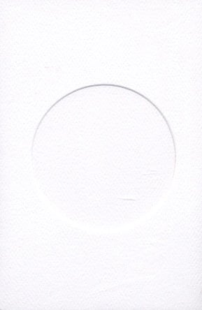 Carte avec fenêtre ronde: blanc