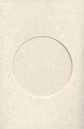 Carte avec fenêtre ronde: parchemin