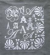 Sampler Letter A