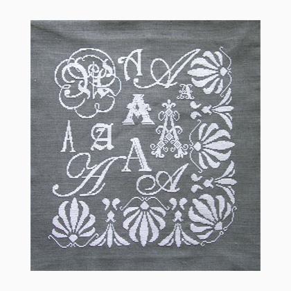 Sampler Letter A