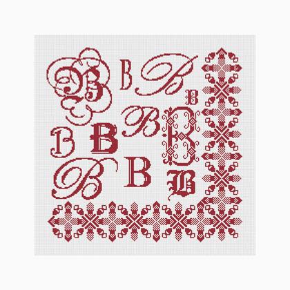 Sampler Letter B