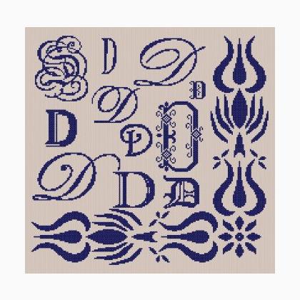 Sampler Lettre D