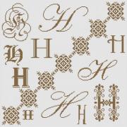 Sampler Letter H
