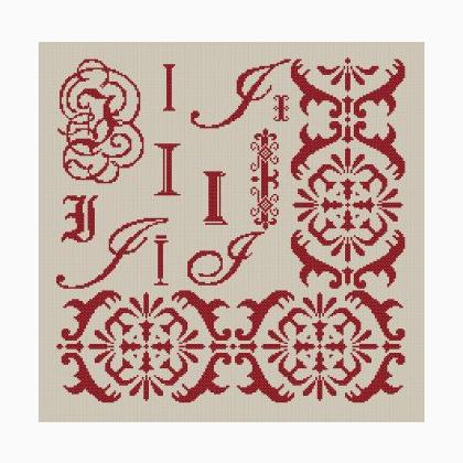 Sampler Lettre I