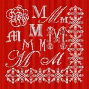 Sampler Lettre M