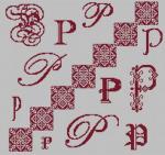 Sampler Lettre P