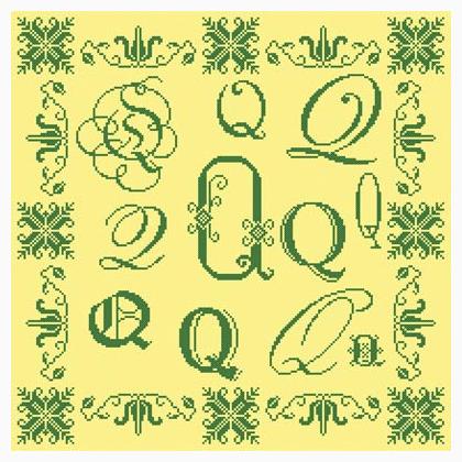 Sampler Lettre Q