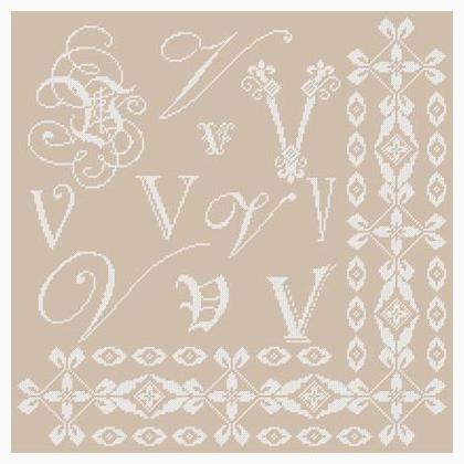 Sampler Lettre V