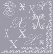 Sampler Lettre X