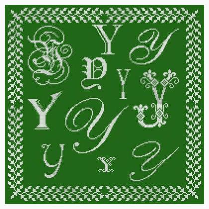 Sampler Lettre Y