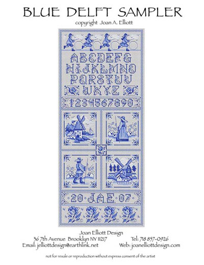 Blue Delft Sampler