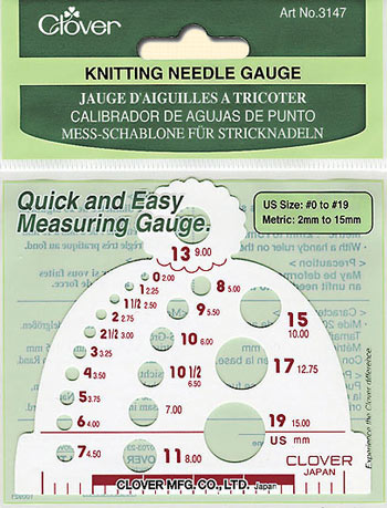Knitting Needle Gauge
