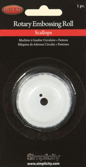 Deluxe Embossing Machine Roll, Scallop
