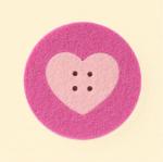 Riche Round Heart - Rose et Fuchsia