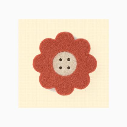 Riche Round Heart - Rouille/Ecru