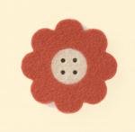 Riche Round Heart - Rouille/Ecru