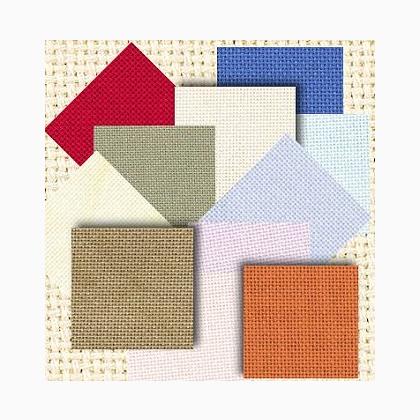 Zweigart: Murano Lugana Carte d\'échantillon