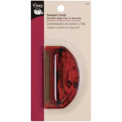 D-Fuzz It Sweater and Fabric Comb