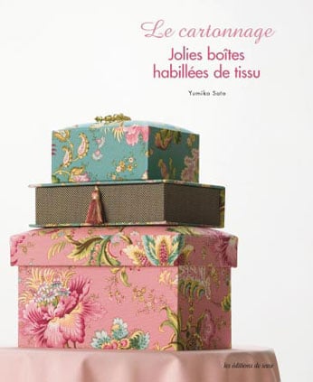 Le cartonnage jolies boites habillées de tissu