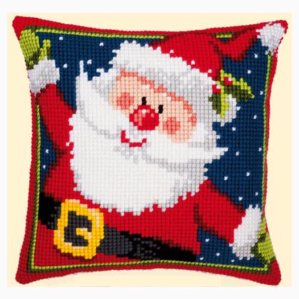 Coussin - Père Noël heureux