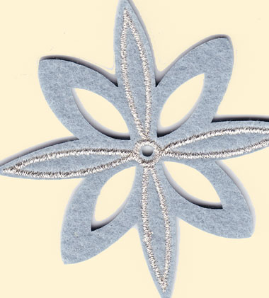Décorations charmantes: fleur gris