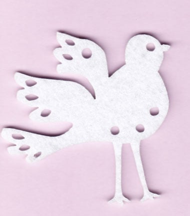 Décorations charmantes: colombe blanche