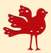 Décorations charmantes: oiseau rouge