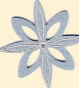 Décorations charmantes: fleur gris