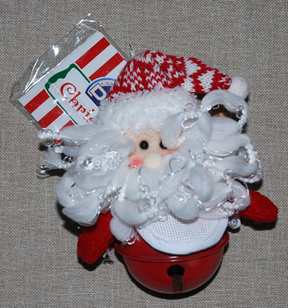 Peluche Noël Rouge - Père Noël à accrocher avec cloche