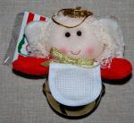 Peluche Noël - Ange à accrocher avec cloche