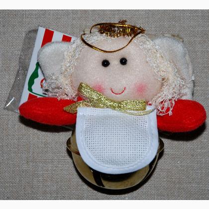 Peluche Noël - Ange à accrocher avec cloche