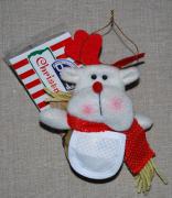 Peluche Noël - Renne à accrocher avec cloche