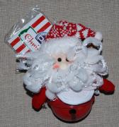 Peluche Noël Rouge - Père Noël à accrocher avec cloche
